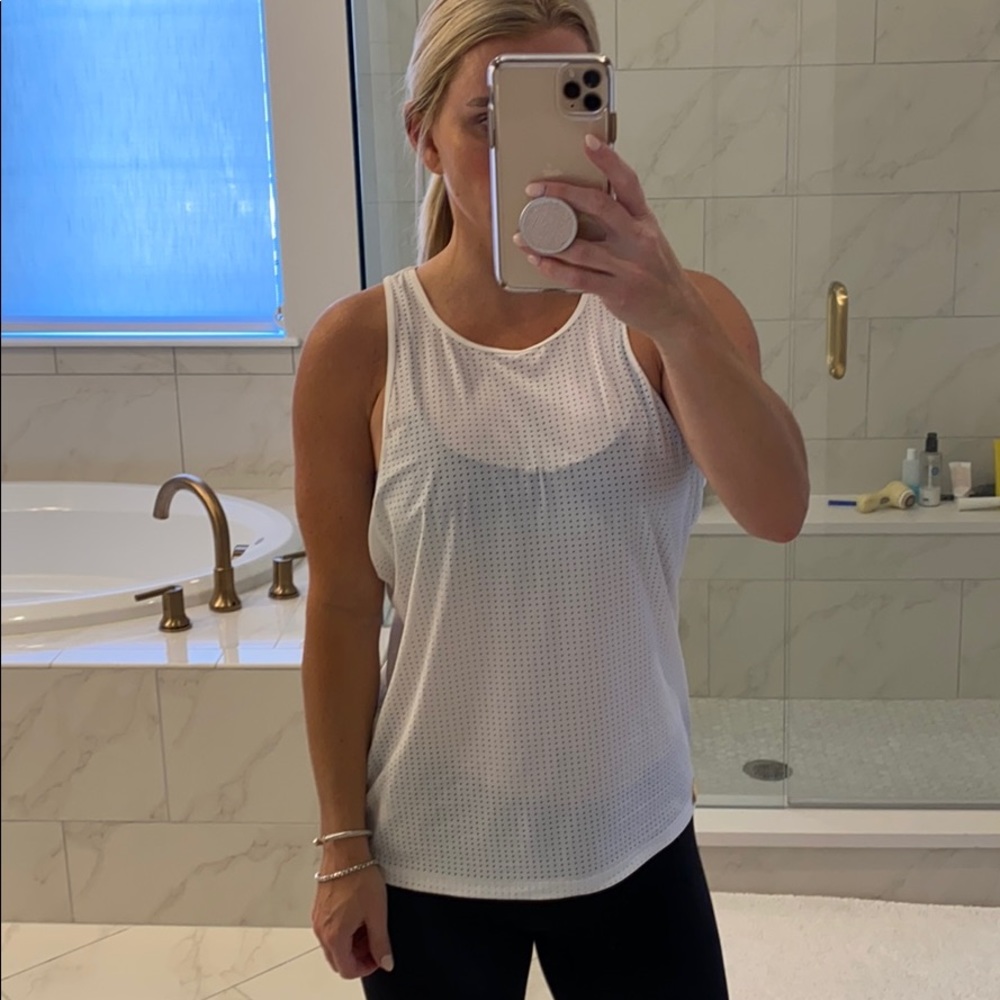 Gently Worn Monreal Racer Tank White - XS Oversized Fit